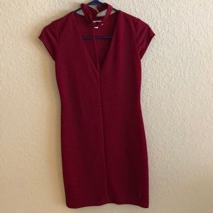 Maroon cocktail dress